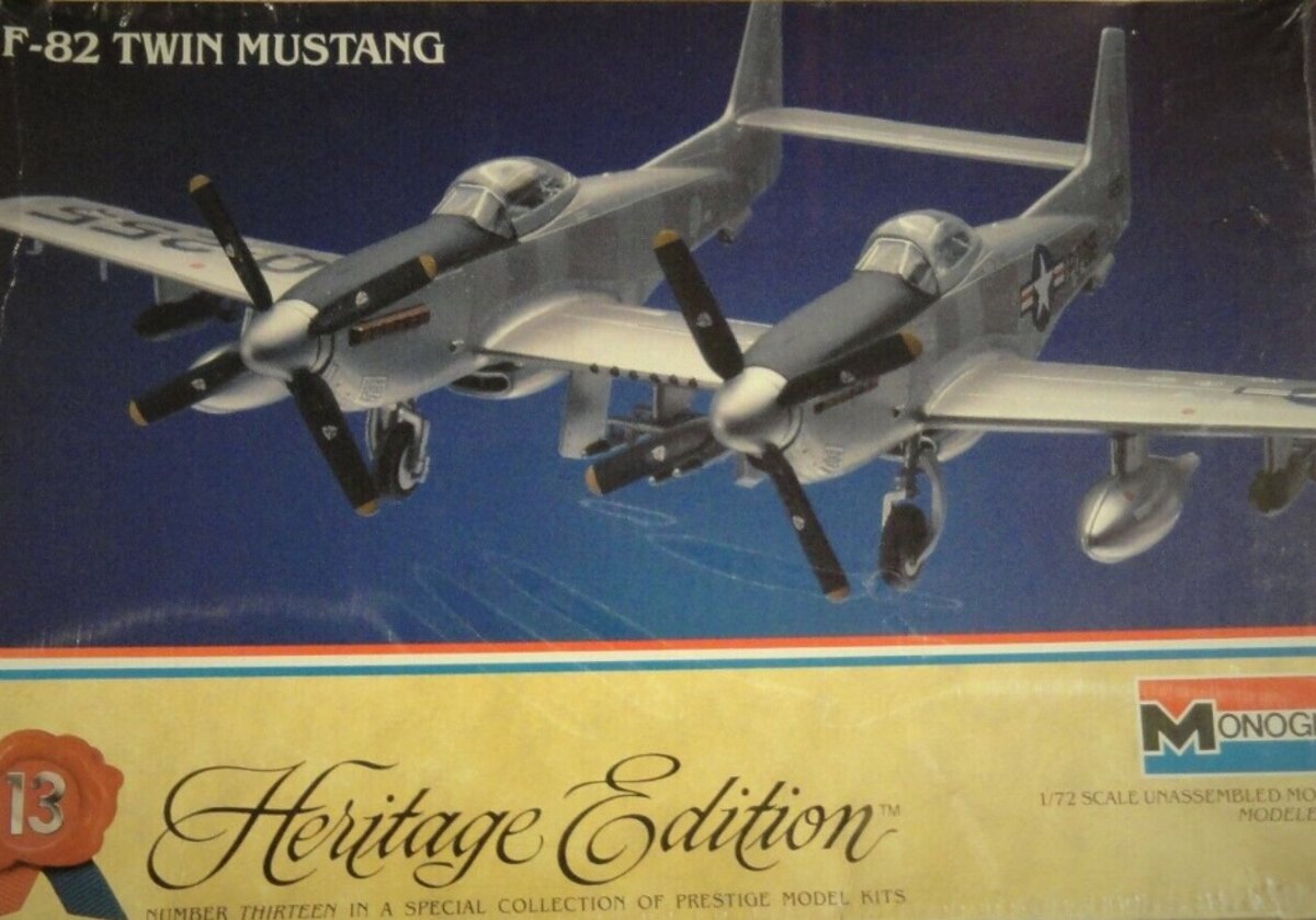 Monogram 6063 1:72 F-82 Twin Mustang Heritage Edition Model Kit