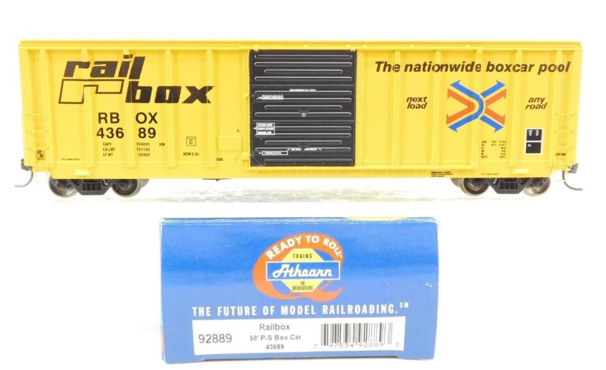 Athearn 92889 HO Scale Railbox 50' P-S Box Car #43689
