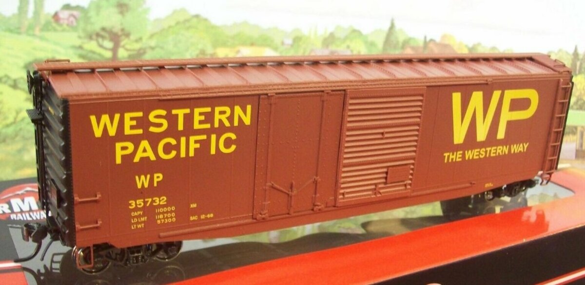 InterMountain 45614-04 HO Western Pacific 50' Double Door Box Car # 35732