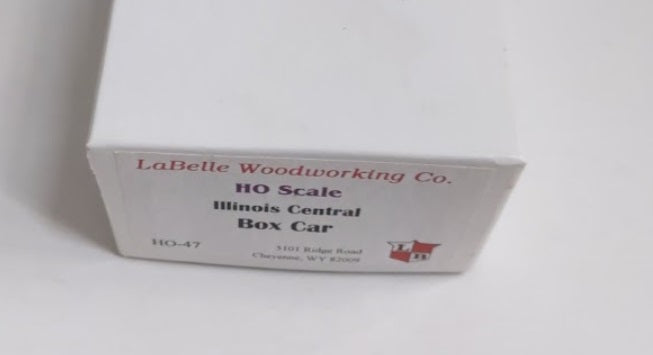 LaBelle Woodworking Co. HO-47 HO Illinois Central Boxcar Kit