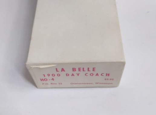 LaBelle Woodworking Co. HO-4 HO 1900 Day Coach Square Window Wood Kit
