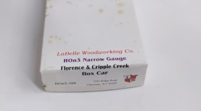 LaBelle Woodworking Co. HOn3-100 HOn3 Florence & Cripple Creek Boxcar Kit