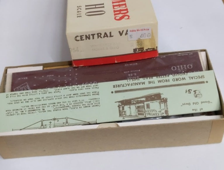 Central Valley Models R-94 HO Old Timers Mobile & Ohio Ventilator Car Kit