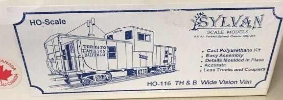 Sylvan Scale Models HO-116 HO TH & B Wide Vision Van Resin Kit