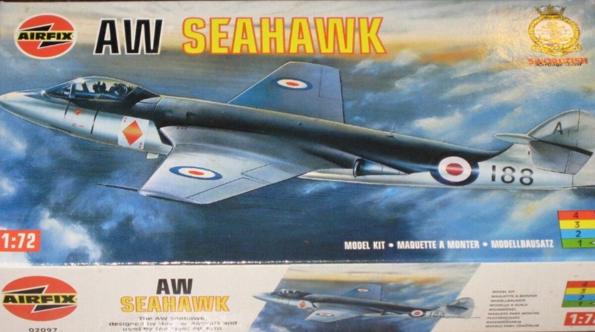 Airfix Products 02097 1:72 AW Seahawk Military Aircraft Plane Model Kit