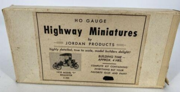 Highway Miniatures C-205 HO 1910 ModelT Roadster Kit