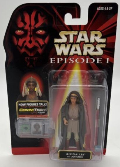 Hasbro Adi Galllia W/Light saber CommTech Chip Figure Talk Star Wars Episode I