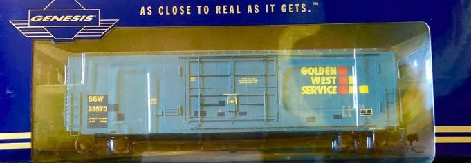 Athearn G69068 HO Genesis SSW ex-Golden West 50' PC&F Smooth Side Box Car #23570