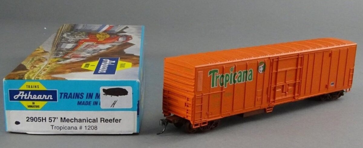 Athearn 2905H HO Tropicana 57' Mechanical Reefer #1208 Kit