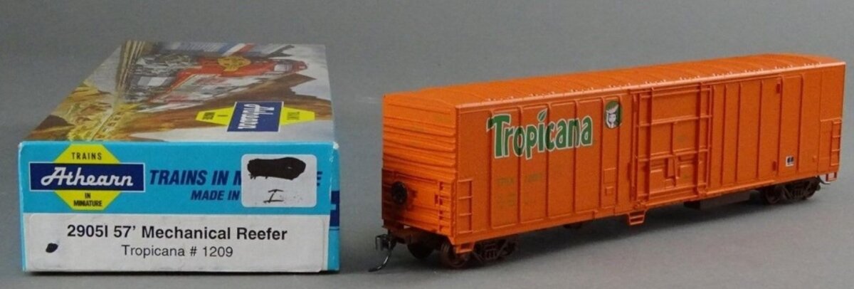 Athearn 2905I HO Tropicana 57' Mechanical Reefer #1209 Kit