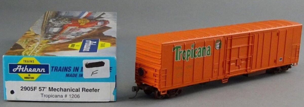Athearn 2905F HO Tropicana 57' Mechanical Reefer #1206 Kit