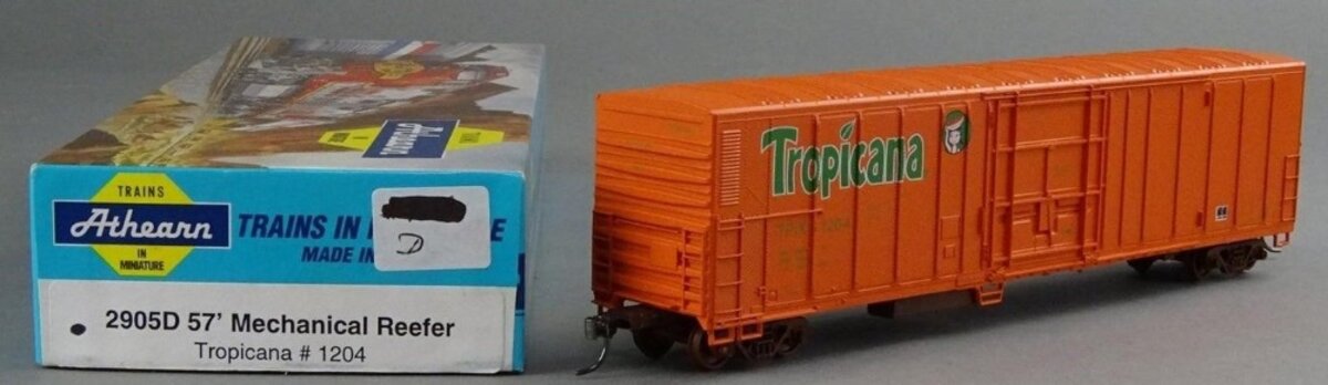 Athearn 2905D HO 57' Mechanical Reefer Tropicana # 1204 Kit
