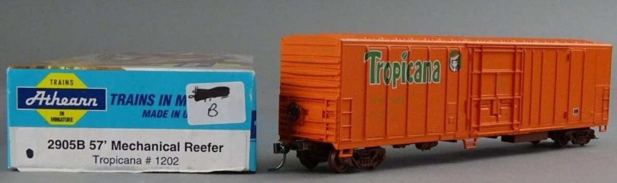 Athearn 2905B HO 57' Mechanical Reefer Tropicana # 1202 Kit