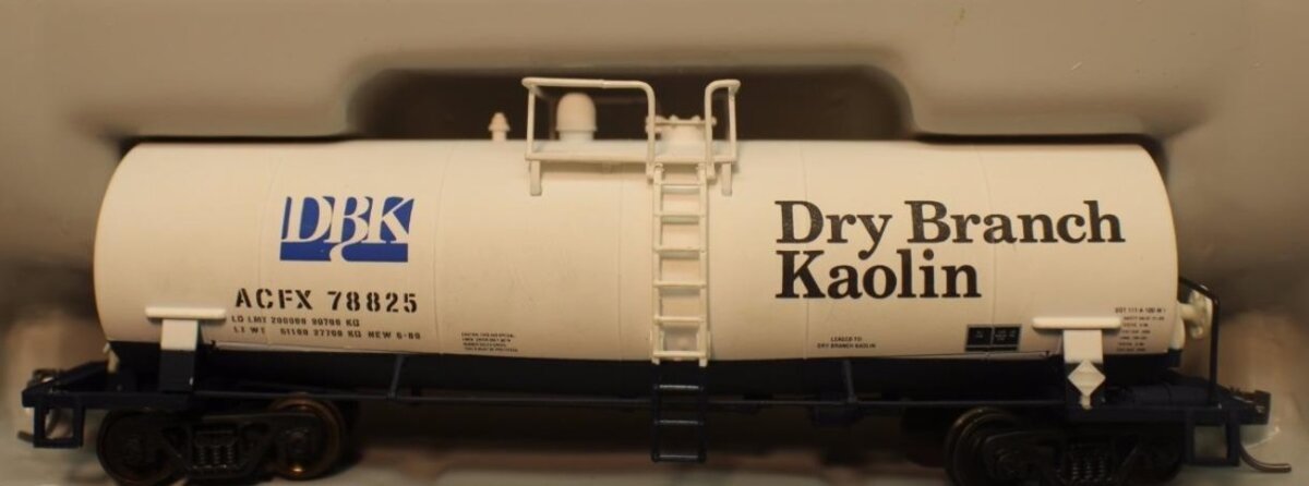 Athearn 1706 B HO Dry Branch Kaolin Tank Car # 78825