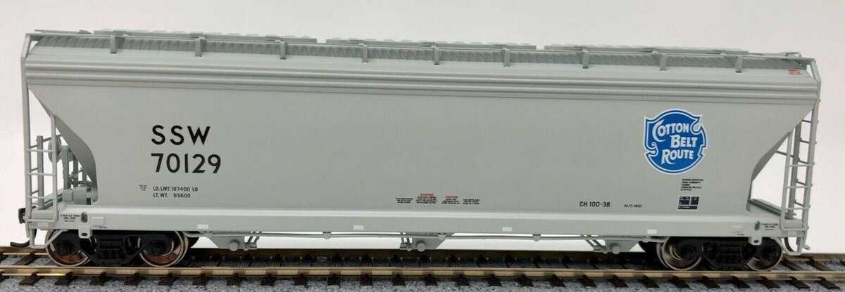 Atlas 1469-2 HO Cotton Belt Route ACF 3 Bay Centerflow Hopper Car Road #70129