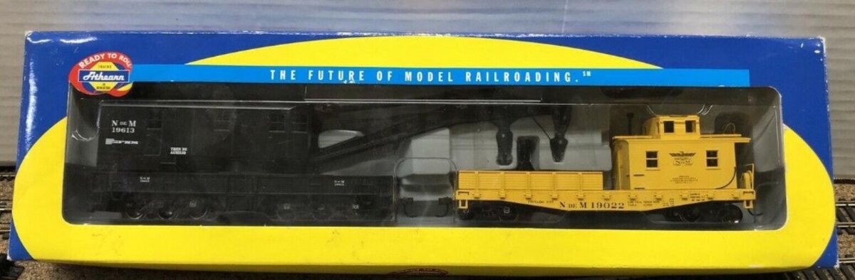 Athearn 7534 HO Nacionales DE Mexico 200 Ton Crane/Tender # 19613