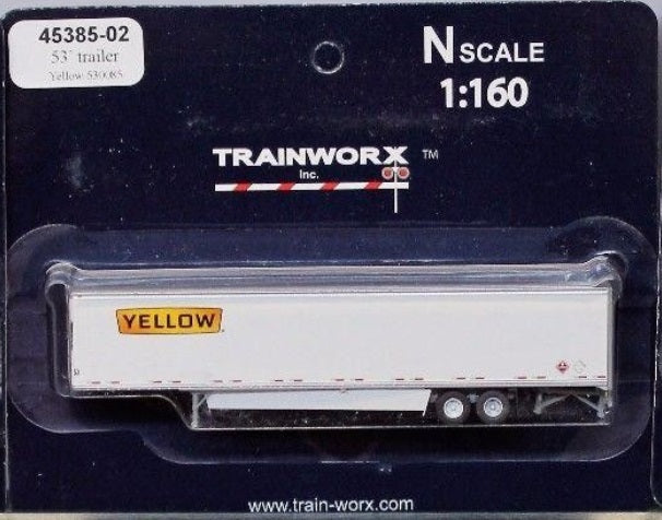Trainworx Inc 45385-03 N Yellow 53' Trailer # 530138