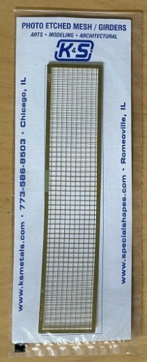 K&S 02706 HO 1 7/16 X 7 Fine Brash Mesh