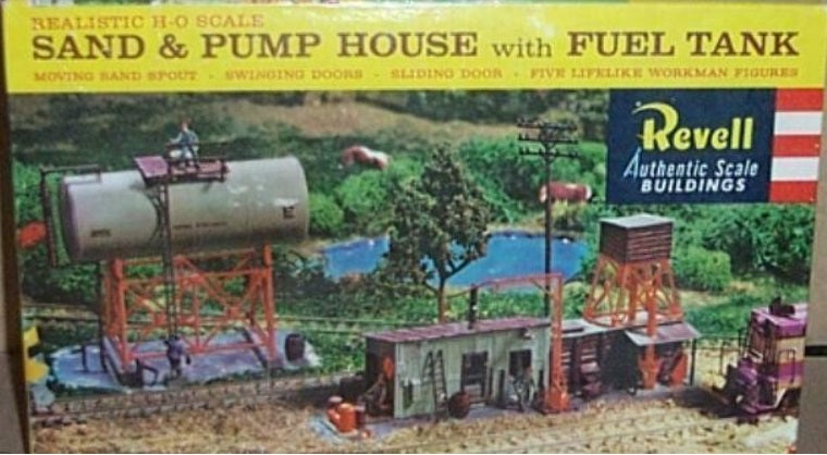Revell T-9029:169 HO Sand & Pump House W/Fuel Tank Kit