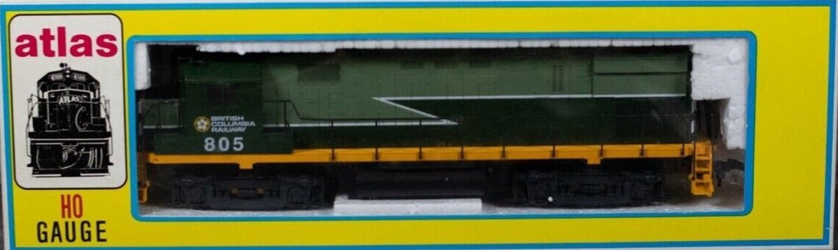 Atlas 8040 HO Alco C425 British Columbia Railway Locomotive #805