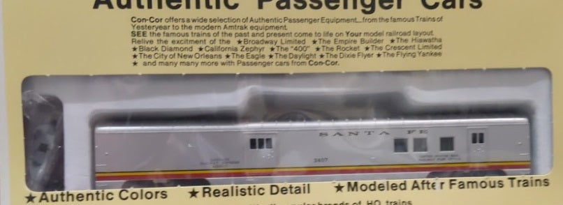 Con-Cor 0001-000930 HO Santa Fe 72 Ft RPO/Baggage # 3407 Kit