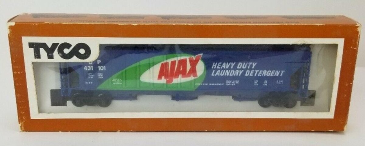 Tyco 359D HO 54' Ajax Covered 3-Bay Hopper Car UP 431101