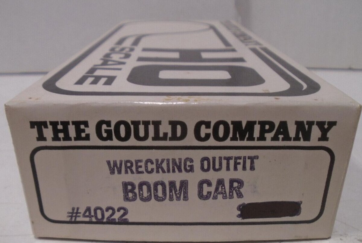 The Gould Co 4022 HO Wrecking Outfit Boom Car Kit