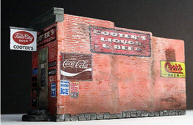 Downtown Deco 1084 HO Cooter's Liquors & Beer Store Building Kit