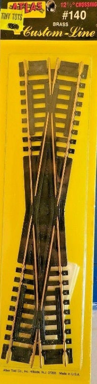 Atlas 140 HO Track 12 1/2 Degree Crossing Brass Custom-Line