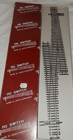 Shinohara Track N#6SCR/H HO Nickel Silver Code 100 Single Track Hand Cross Over