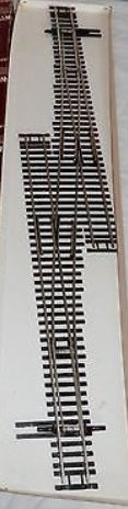 Shinohara Track N#6SCL/H HO Nickel Silver Code 100 Single Left Hand Cross Over