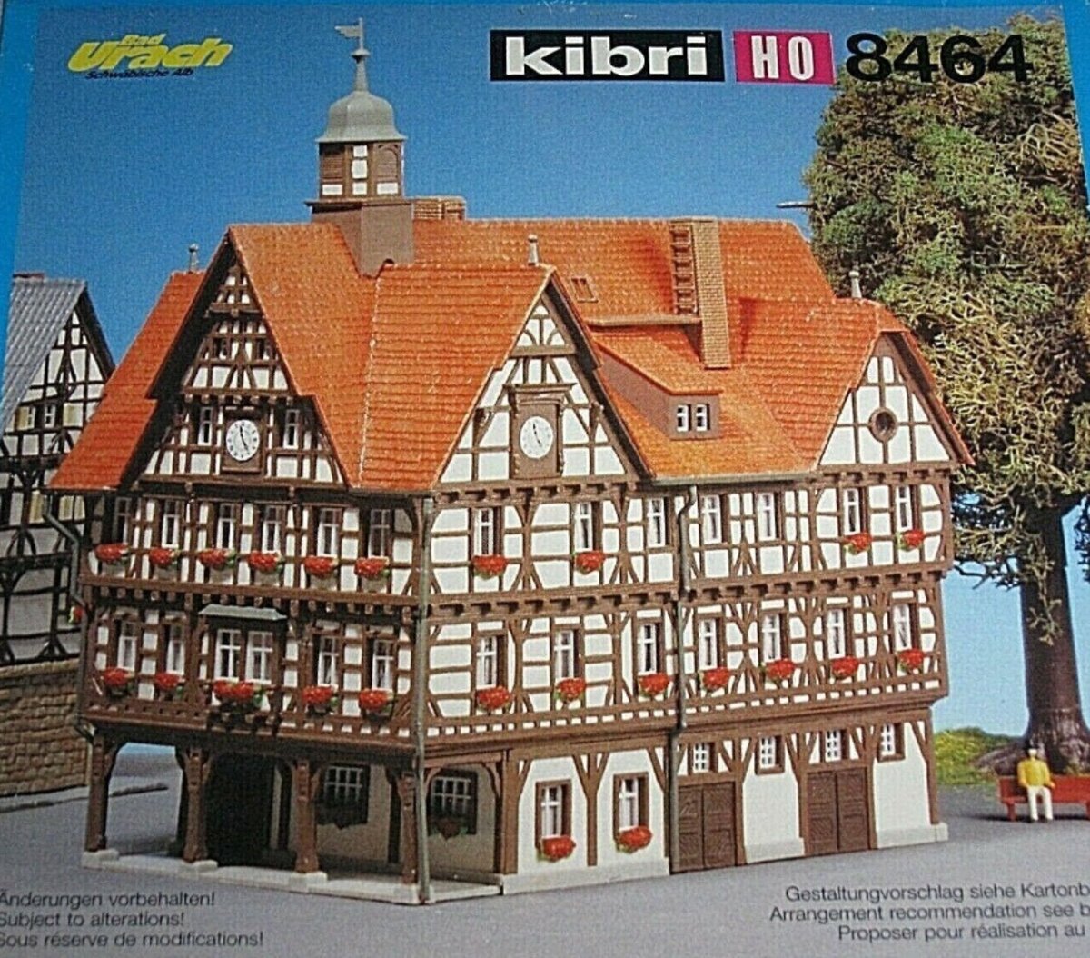Kibri 8464 HO Half Timber City Hall Building Kit