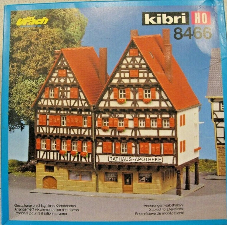 Kibri 8466 HO Rathaus-Apotheke Half Timbered City Houses Kit