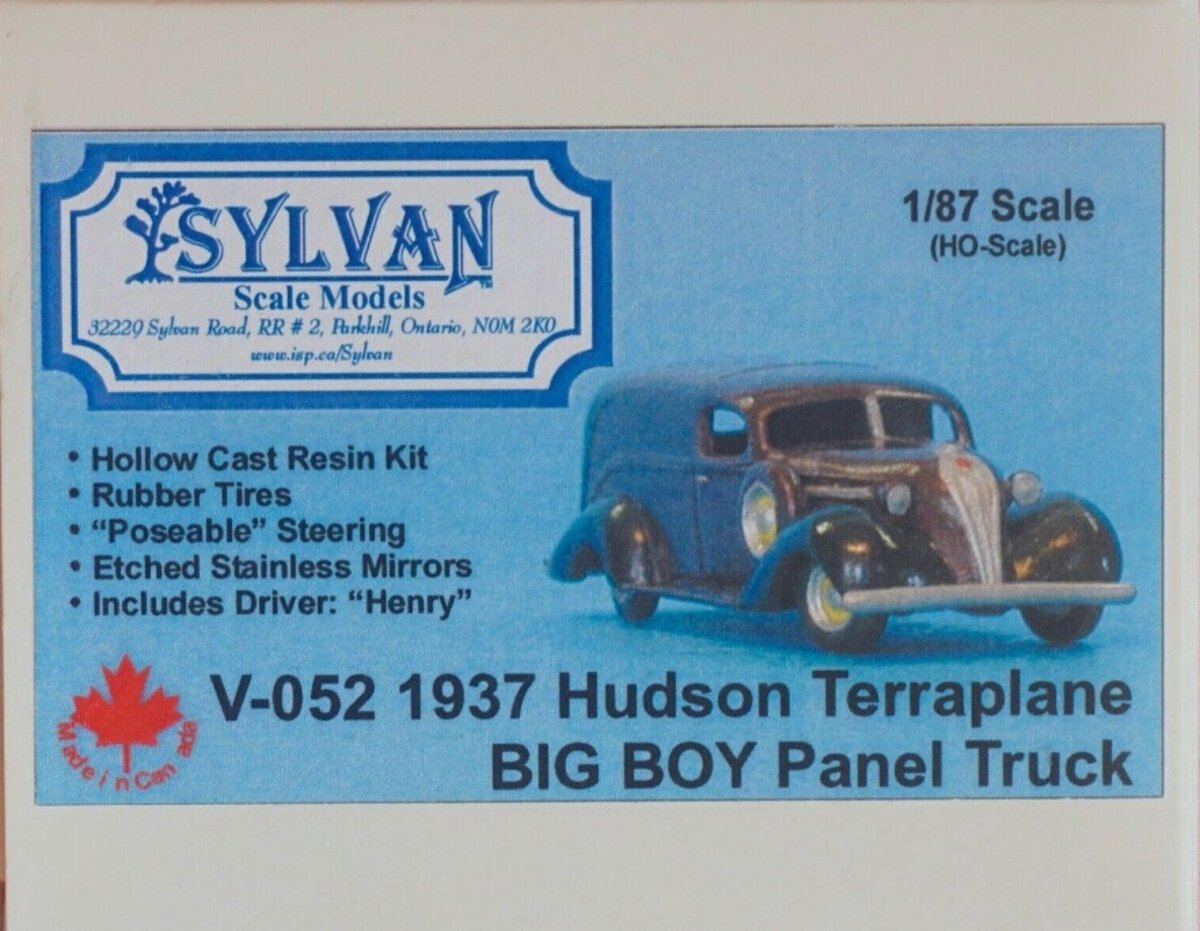 Sylvan Scale Models V-052 HO 1937 Hudson Terraplane Big Boy Panel Truck Kit