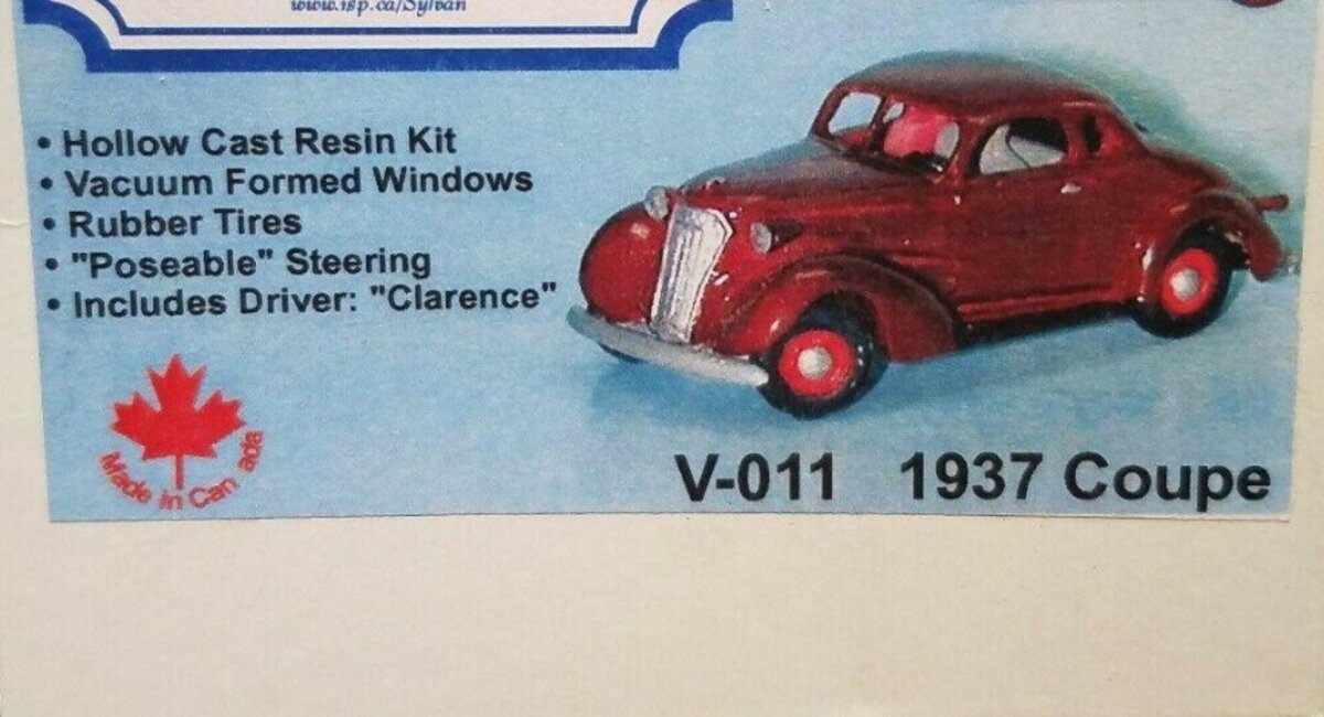 Sylvan Scale Models V-011 HO 1937 Coupe Kit