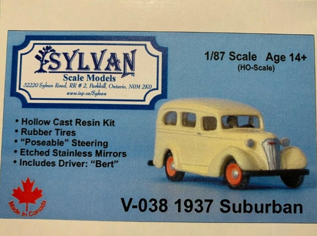 Sylvan Scale Models V-038 HO 1937 Suburban Kit