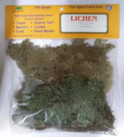 IHC 87140 HO Lichen Mixed Green Bag 2 1/2 Oz.