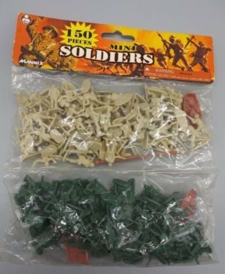 Mannix 251 N Green & Beige Mini Soldiers (Bag of 150)