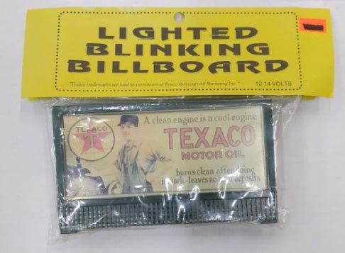 Town & Country Hobbies O Texaco Motor Oil Lighted Blinking Billboard