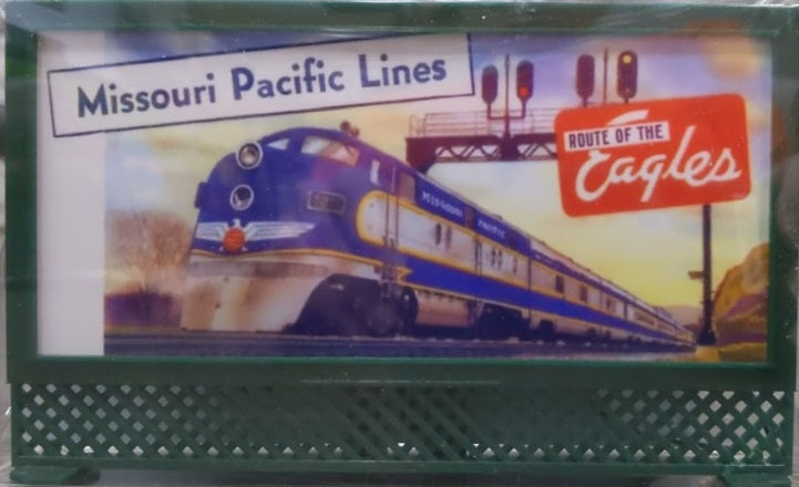 Toy Train 1447 O/S Missouri Pacific Lines Lighted Billboard