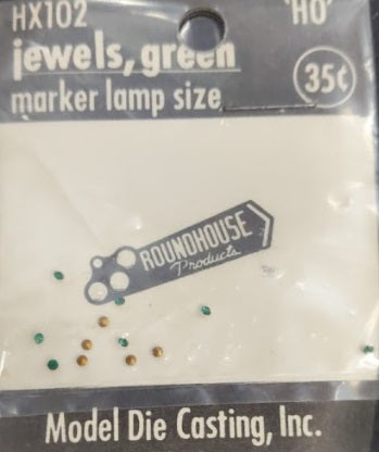 Roundhouse HX102 HO Green Jewels Marker Lamp Size