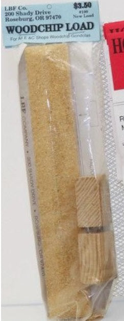LBF Company 100 HO Woodchip Load For E & C Shops Gondolas