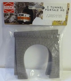 Busch 7025 HO Stone Tunnel Portal (Pack of 2)