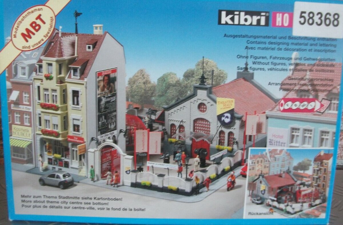 Kibri 58368 HO Theater House Lerchenhof W/Design Building Kit
