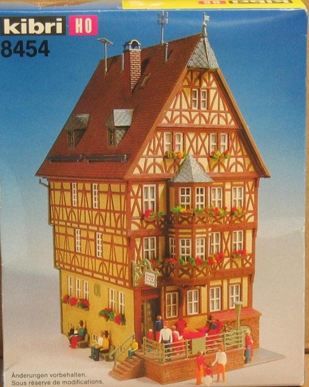 Kibri 8454 HO Half Timber Corner House in Odenwald Building Kit