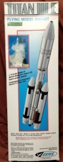 Estes 2019 1:73 Titan III E Flying Model Rocket Skill Level 4 Kit