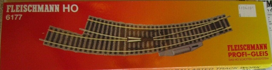 Fleischmann 6177 HO Profi-Track Right Hand Curved Switch Turnout