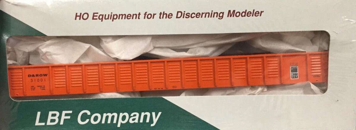 LBF Company 2003 HO Denver & Rio Grande 65 Mill Gondola Corr Side Car #31001 Kit