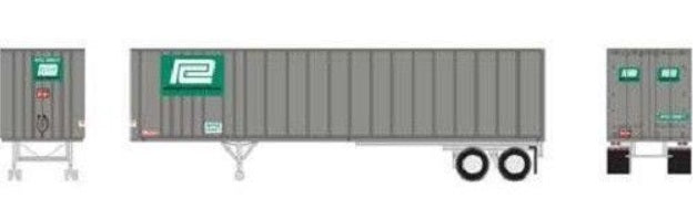 Athearn 15652 HO Penn Central 40' Exterior Post Trailer Z-Van #292158