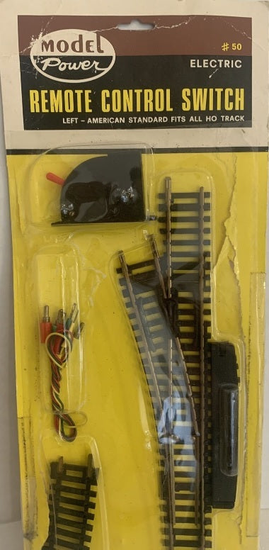Model Power 50 HO Remote Control Switch Left w/Replaceable Motor